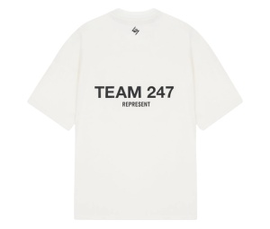 Buy Represent Team 247 Oversized T-Shirt Flat White at Sasom – Authentic and Ready to Ship