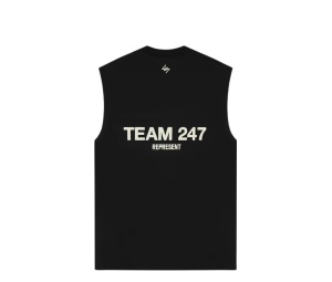 Buy Represent Team 247 Oversized Tank Jet Black at Sasom – Authentic and Ready to Ship