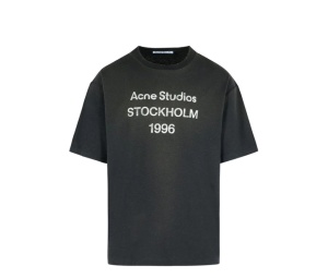 Buy Acne Studios Relaxed Fit Logo T-Shirt Black at Sasom – Authentic and Ready to Ship
