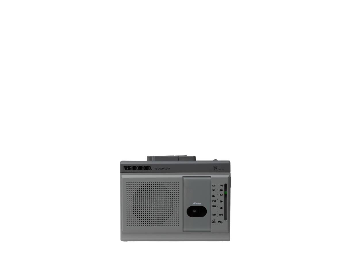 Buy Neighborhood Mini Boombox Gray at Sasom – Authentic and Ready to Ship