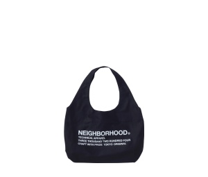 Neighborhood Logo Tote Bag Gray Shop Authentic at SASOM