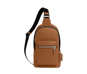 Buy Coach West Cow Leather With Fabric Shoulder Bag, Crossbody Bag Small Size Men's Brown at Sasom – Authentic and Ready to Ship