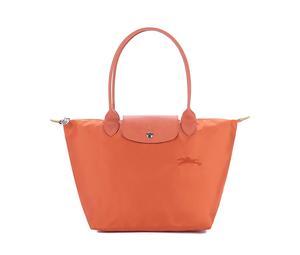 Buy Longchamp Le Pliage Green Cow Leather Trim Dumpling Bag Handbag Shoulder Bag Small Size Women's Orange at Sasom – Authentic and Ready to Ship