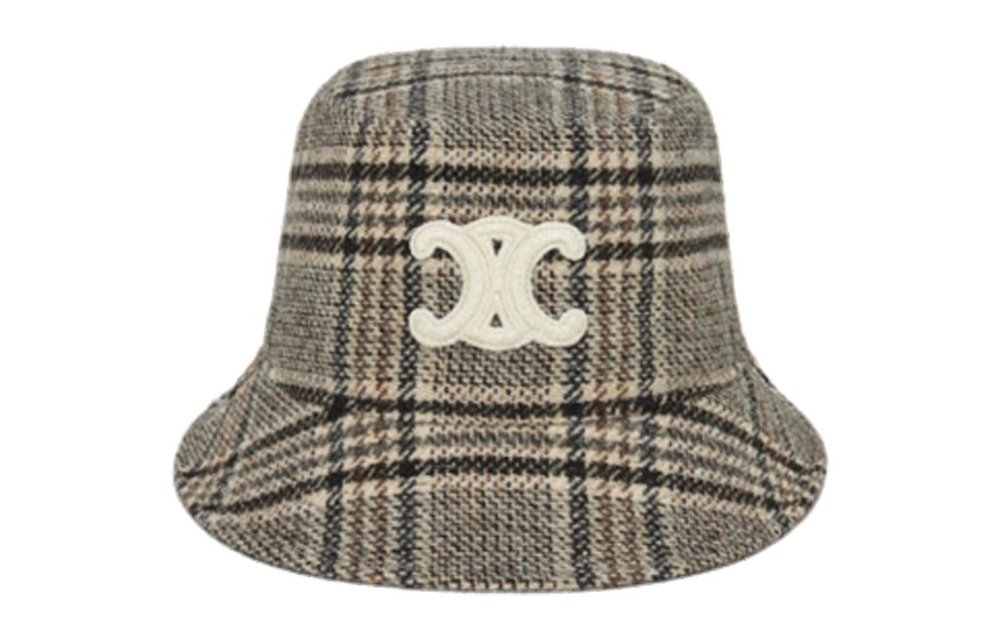SASOM | accessories Celine Triomphe Bucket Hat In Checked