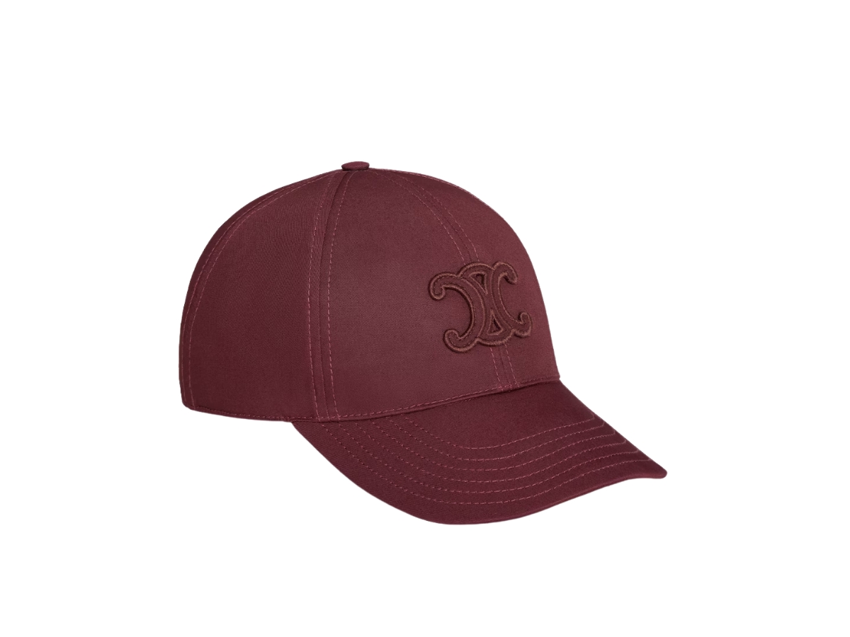 https://d2cva83hdk3bwc.cloudfront.net/2AUG4969P.28BX-celine-triomphe-baseball-cap-in-cotton-bordeaux-2.jpg