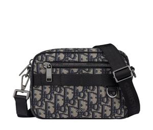 Buy Dior Oblique Print Grained Cow Leather Shoulder Bag Crossbody Bag Mini Men's Beige/Black at Sasom – Authentic and Ready to Ship