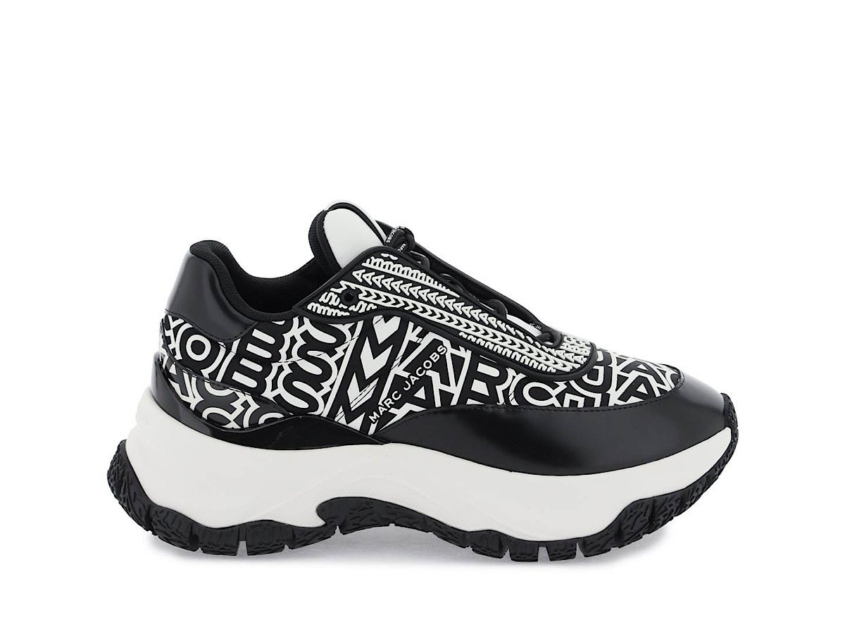 ★Marc Jacobs★9月8日までの特価★The Monogram Lazy Runner Marc Jacobs The Monogram Lazy Runner Sneakers | White | FARFETCH