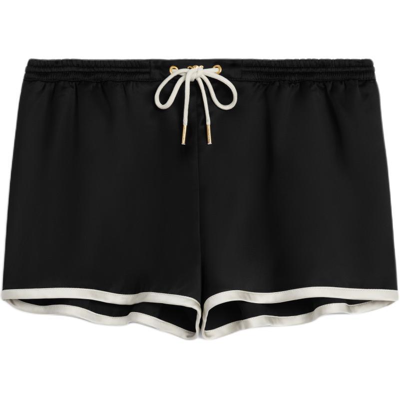 CELINE｜SHORTS ( mini Triomphe shorts in satin (2P77A199 SASOM | apparel Celine Mini Triomphe Shorts In Satin Check