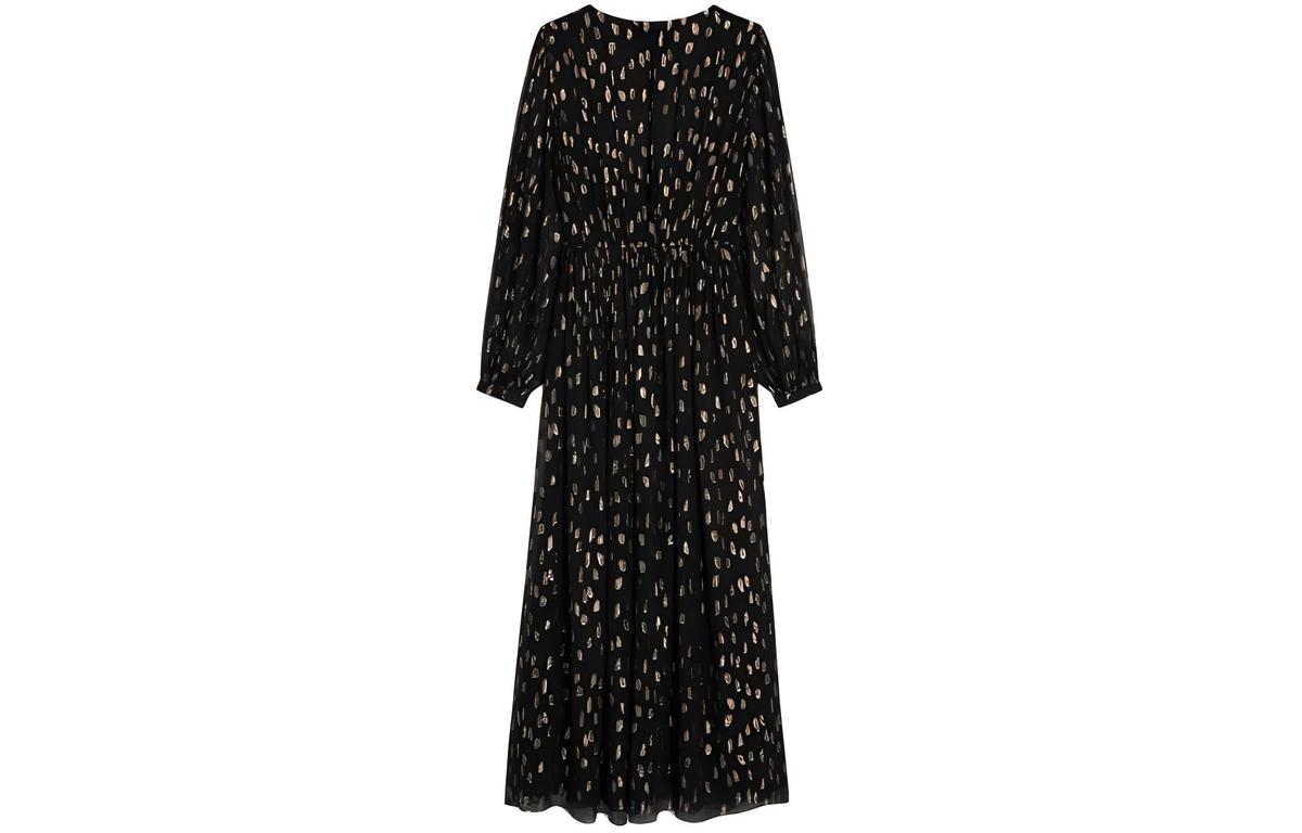 SASOM | apparel Celine Long Sleeved Dress Women's Black Check the latest  price now!