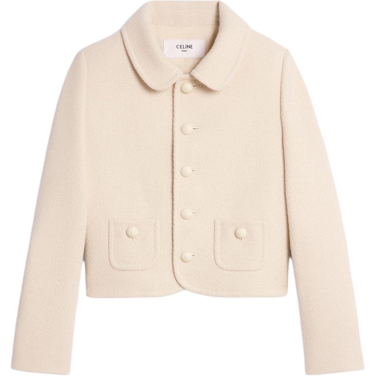ジャケット VERNEUIL JACKET IN CASHMERE TWEED 2V87V280Z.01EM SASOM | apparel Celine Verneuil Jacket In Cashmere Tweed