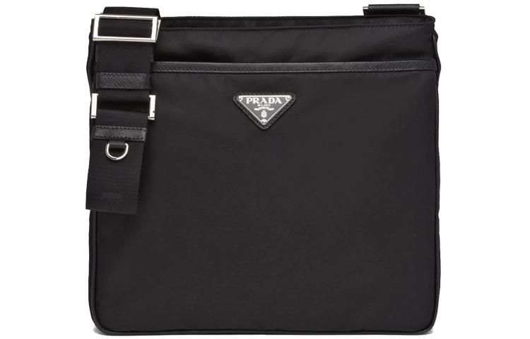 PRADA｜CROSSBAGS (2VH118 V XOO 2DMH F0002) Black Re-nylon And Saffiano Shoulder Bag | PRADA