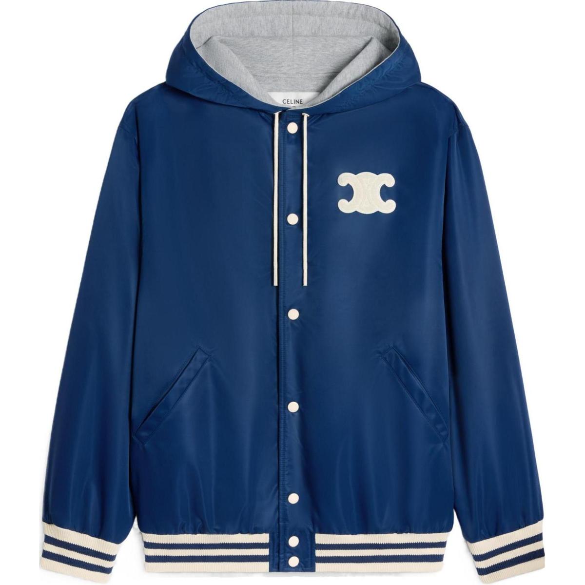 コート CELINE | CELINE PARIS HOODED TEDDY JACKET IN NYLON SASOM | apparel CELINE Paris Hooded Teddy Jacket In Nylon