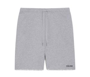 Buy CELINE Men Moisture Wicking Casual Shorts In Cotton Fleece Gray at Sasom – Authentic and Ready to Ship