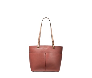 Buy Michael Kors Bedford Medium Sunset Peach TZ Pocket Tote Leather at Sasom – Authentic and Ready to Ship