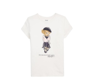 Buy Polo Ralph Lauren Bear Kids Girls T-shirt White (Women's) at Sasom – Authentic and Ready to Ship