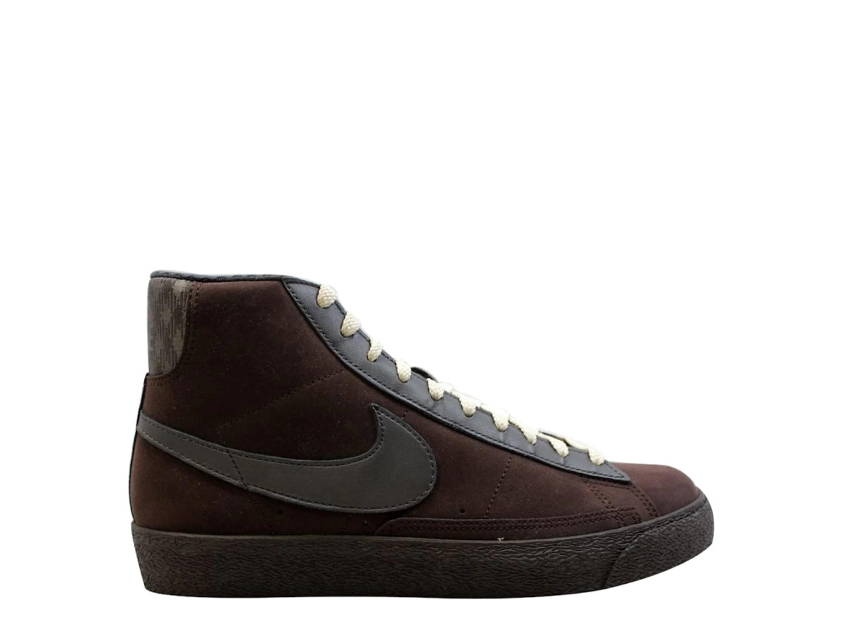 2008 Nike Blazer High Premium Dark Cinder Midnight Fog Nike × Vintage Vintage 1980 Nike Blazer Leather High Top  main image 4