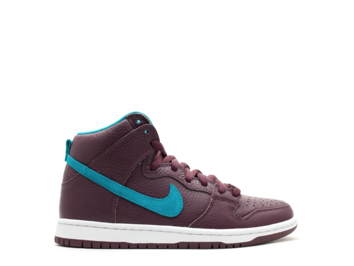 nike sb dunk high burgundy