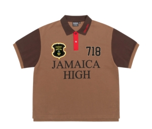 Buy Stussy & Denim Tears Pique Polo Brown at Sasom – Authentic and Ready to Ship