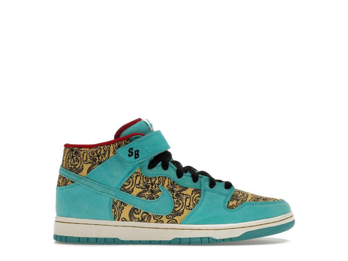peacock dunk mid