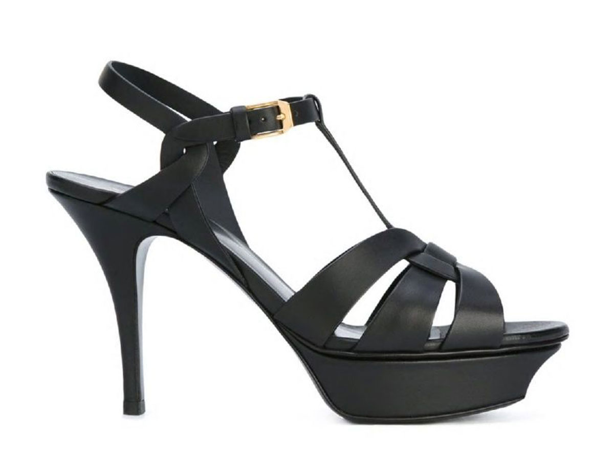 Buy Saint Laurent Sandali Tributeblack Leather  Leather (W) at Sasom – Authentic and Ready to Ship