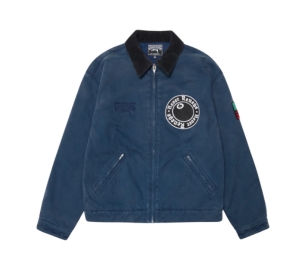 Buy Stussy & Denim Tears Canvas Jacket Blue at Sasom – Authentic and Ready to Ship
