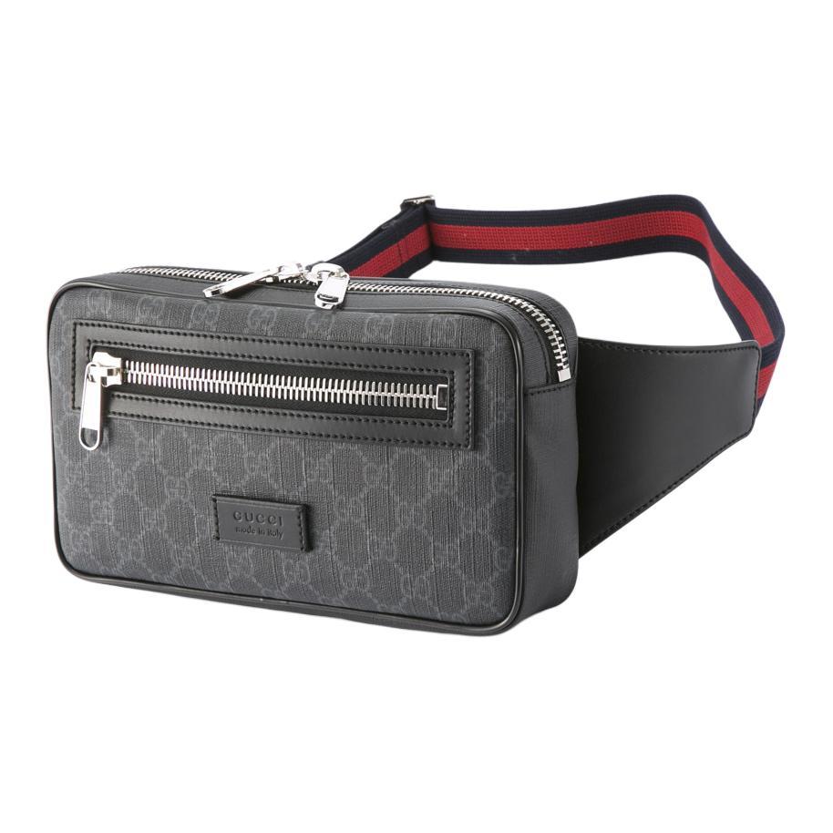 Gucci Canvas One Shoulder Crossbody Fanny Pack Unisex Black - Main Image
