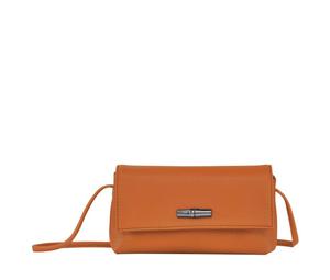 Buy Longchamp Roseau Essential Cow Leather Clutches Shoulder Bags Women's Orange at Sasom – Authentic and Ready to Ship