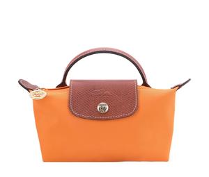 Buy Longchamp Le Pliage Polyamide Cow Leather Canvas Dumpling Bag Handbags Women's Light Orange at Sasom – Authentic and Ready to Ship