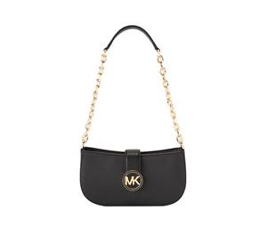 Buy MICHAEL KORS Carmen Artificial Leather Crescent Bag, Shoulder Bag Women's Black at Sasom – Authentic and Ready to Ship