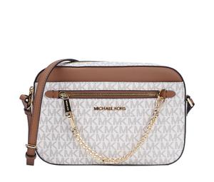 Buy MICHAEL KORS Cow Leather Patchwork PVC Camera Bags Crossbody Bag Shoulder Bag Large Size Women's Vanilla at Sasom – Authentic and Ready to Ship