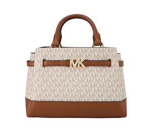 Buy MICHAEL KORS Artificial Leather Handbag Crossbody Bag Small Size Women's Vanilla White/Acorn Brown at Sasom – Authentic and Ready to Ship