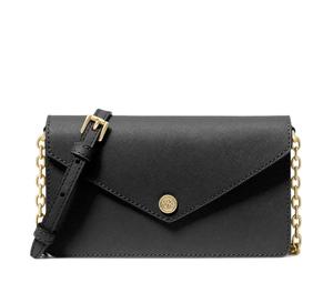 Buy MICHAEL KORS Jet Set Travel Leather Envelope Bag Shoulder Bag Crossbody Bag Small Size Women's Black at Sasom – Authentic and Ready to Ship