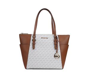 Buy MICHAEL KORS PVC With Leather Tote Bag Shopping Bag Ear Bag Handbag Shoulder Bag Women's Vanilla Multicolor at Sasom – Authentic and Ready to Ship