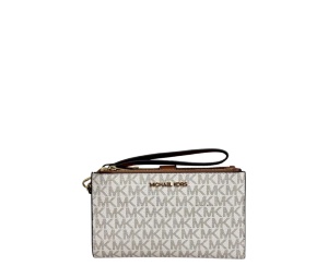 Buy Michael Kors Jet Set Large Leather Smartphone Wristlet Wallet Vanilla at Sasom – Authentic and Ready to Ship