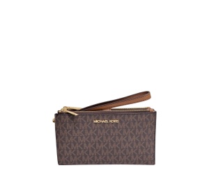 Buy Michael Kors Jet Set Large Leather Smartphone Wristlet Wallet Brown at Sasom – Authentic and Ready to Ship
