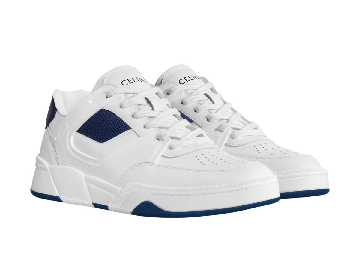Celine Trainer CT-09 Low Lace-Up Sneaker In Calfskin And