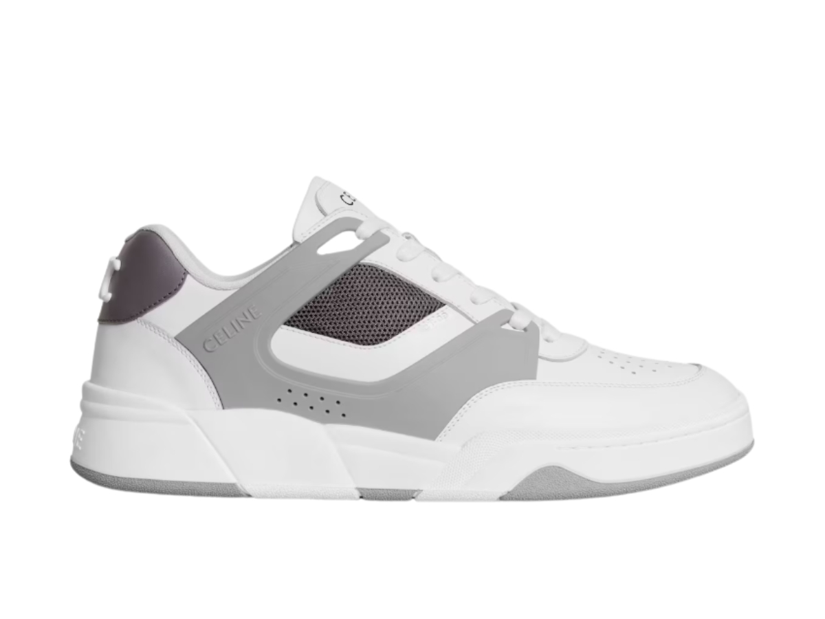 CELINE - アールグレイ Celine Trainer CT-09 Low Lace-Up Sneaker In Calfskin And
