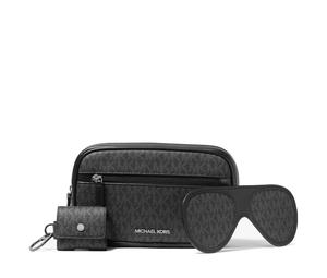 Buy MICHAEL KORS Gifting Coated Canvas Camera Bag 3 in 1 Set Clutch Medium Size Men's Black at Sasom – Authentic and Ready to Ship