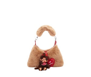 Buy Monchhichi x O&B Fluffy Bag  Brown at Sasom – Authentic and Ready to Ship