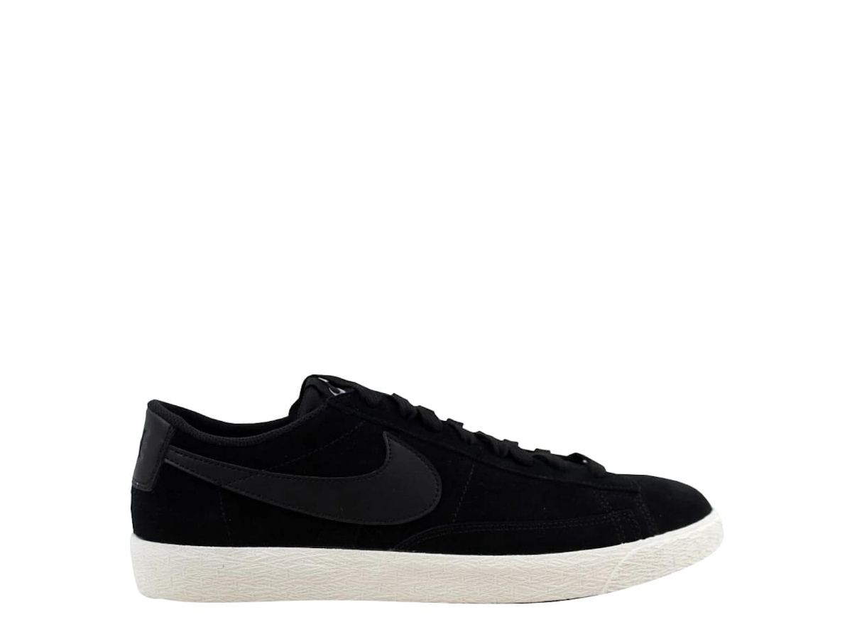 nike blazer low black sail