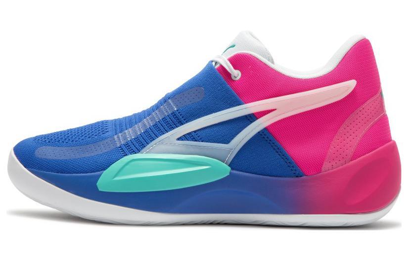 シューズ(男性用) puma rise nitro fadeaway 378278 Shop Blue, Pink Mens Puma Rise NITRO Fadeaway Basketball