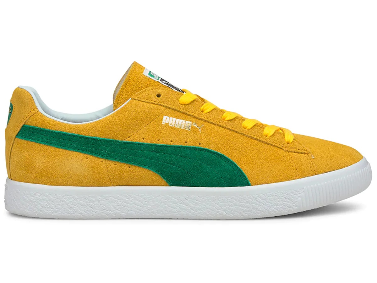 Spectra Yellow Puma Suede Vintage Made in Japan Spectra Yellow Amazon Green