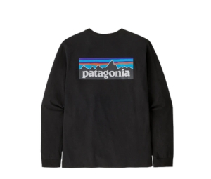 Buy Patagonia Long Sleeved P-6 Logo Responsibili Tee Black at Sasom – Authentic and Ready to Ship