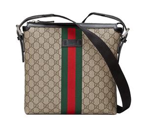 Buy Gucci Canvas With Leather Canvas Bag Messenger Bag Shoulder Bag Crossbody Bag Small Size Men's Ebony/Black at Sasom – Authentic and Ready to Ship