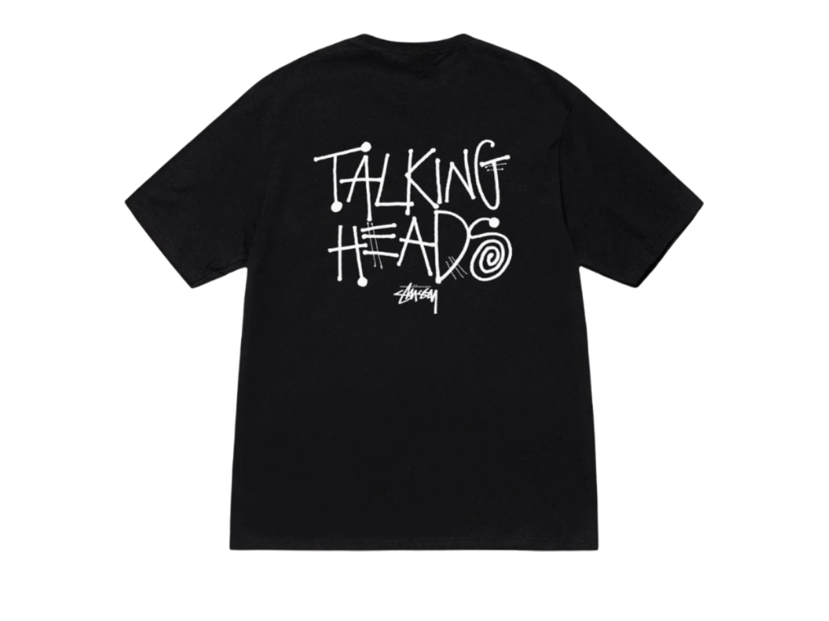 ★人気★【STUSSY】★STAR SCRIPT TE.E★Tシャツ★BLACK★ Stussy x Talking Heads Stop Making Sense T-Shirt Black