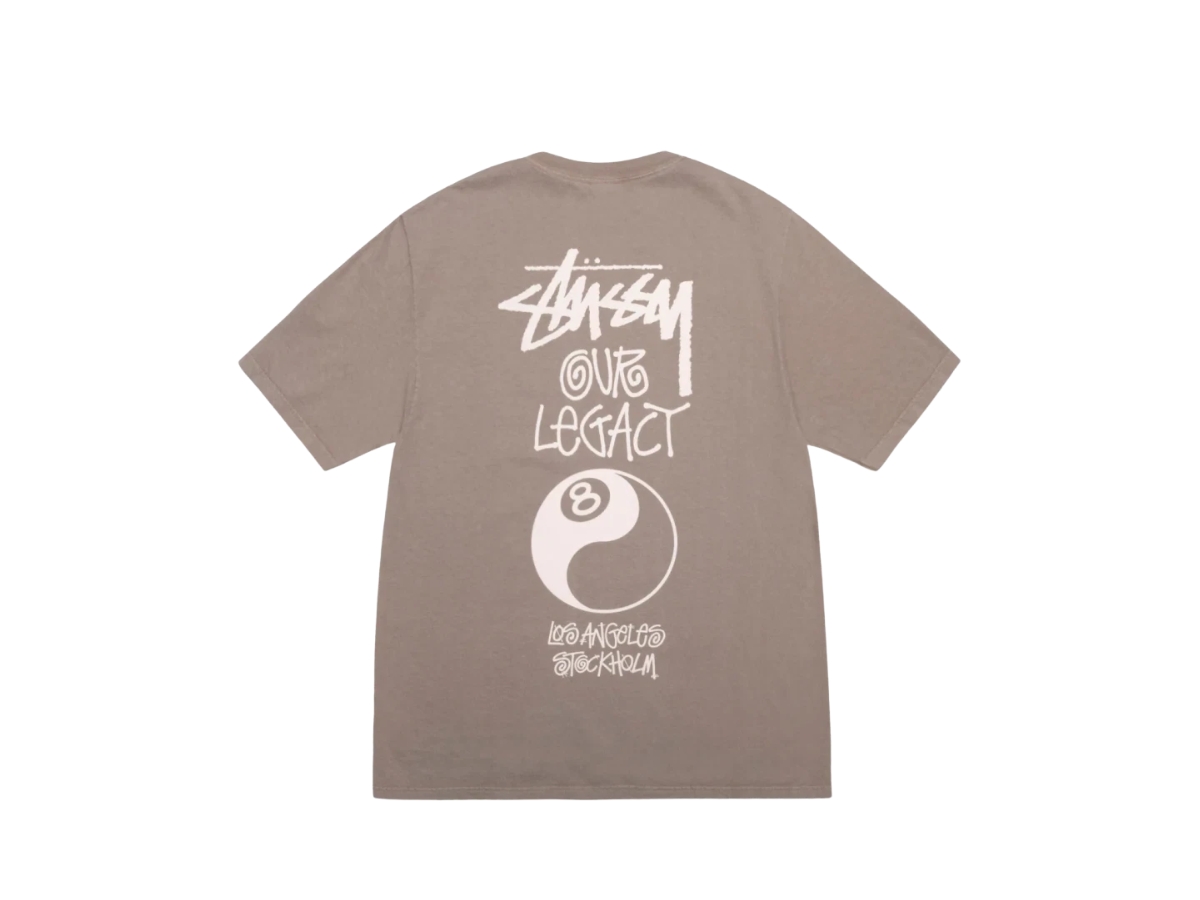 Stussy x Our Legacy Work Shop 8 Ball Pigment Dyed Yin Yang T