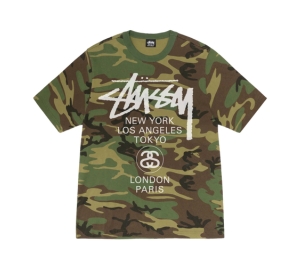 【Stussy】◆大人気◆Stussy Sport Script T-Shirt◆Camo◆ Stussy Sport Script Tee Camo Men's - SS24 - US