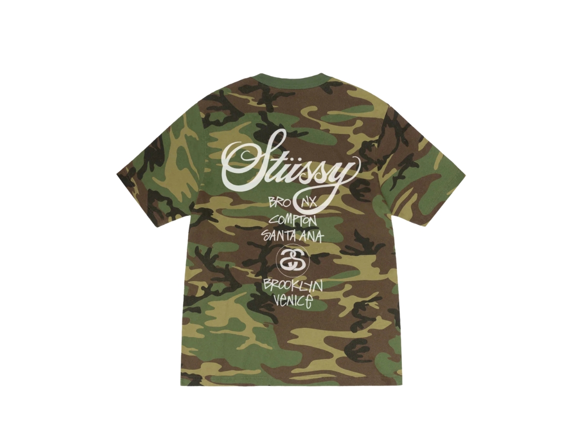 【Stussy】 正規品★ Sport Script T-Shirt Camo ★人気 Stussy Sport Script Tee Camo Men's - SS24 - US