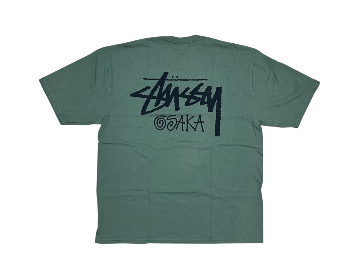 ★人気★【STUSSY】★STAR SCRIPT TE.E★Tシャツ★GREEN★ Stussy Stock Osaka Tee Olive (SS25) Shop Authentic at SASOM