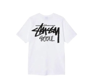Buy Stussy Stock Seoul T-Shirt 2025 White at Sasom – Authentic and Ready to Ship